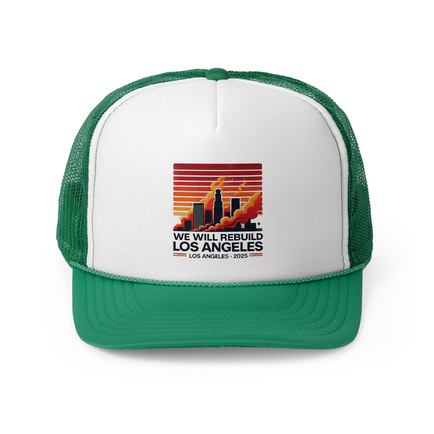 We Will Rebuild: Los Angeles Rebuild Trucker Cap - Retro Style Hat